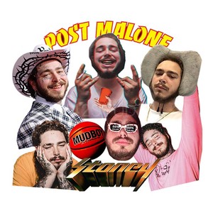 post malone防水贴纸波兹马龙自制rockstar手帐手机欧美周边现货