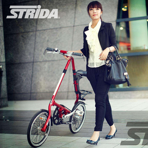 英国STRIDA速立达休闲时尚代步超便携铝合金迷你折叠自行车单车