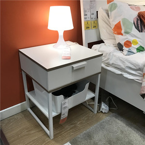 宜家正品ikea特里索床边桌北欧简约卧室床头桌收纳柜免代购费
