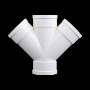 pvc排水管45度斜四通y字型50 75 110 160下水接头配件diy手工花架