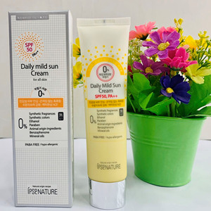 ipse依普斯自然舒缓防晒霜spf50 /pa  60ml 正品12小时超长防晒