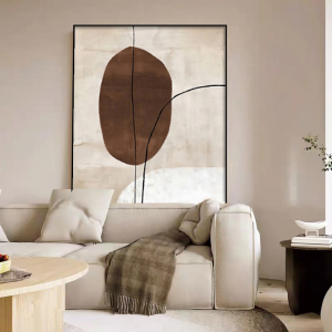 意式轻奢客厅装饰画玄关走廊过道挂画高档大气落地沙发背景墙壁画