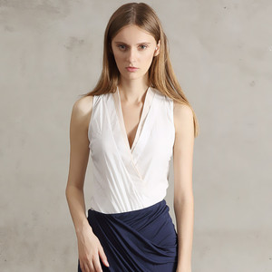 300人付款天猫高端雪纺立领长袖连体衬衣女修身工装工作服ol面试 带档