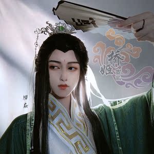 绘衣易鞋淘宝wow研究室原创渣反泰版沈清秋cos发冠发饰也可出戚容