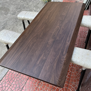 实木板黑胡桃木台面大板吧台岛台餐桌樱桃木板材升降桌面板书桌板