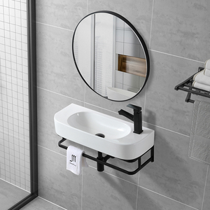 00112人付款淘宝迷你挂墙式洗手盆阳台超窄小号台上盆陶瓷小户型壁挂