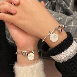 520情人节生日礼物情侣有意义的东西定制刻字diy爱心手链情侣款