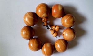 东北扁核木佛珠手串20mm扁桃胡子金刚木东北黄花梨扁担骨子扁桃木