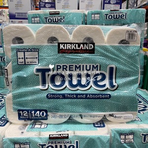 进口kirkland科克兰厨房纸巾吸水油污卷筒纸12卷 上海costco代购