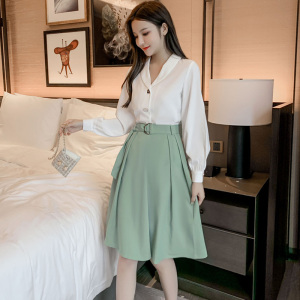 女神范时尚毛衣超仙温柔风甜美小清新甜美裙子套装萱阳精品服饰49