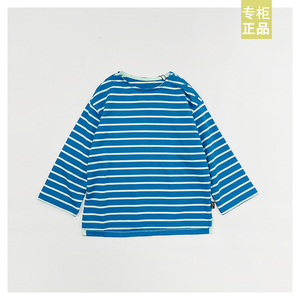 韩国童装小云朵moimoln春季儿童长袖t恤条纹上衣男女宝打底衫ts92