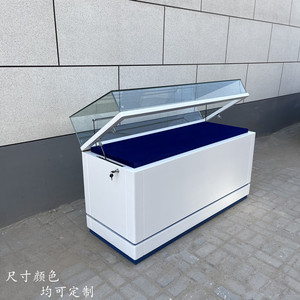 玻璃展示柜定制木质烤漆展柜博物馆展示柜陈列柜液压北京展厅柜子