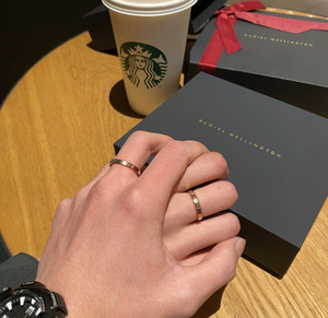 danielwellington正品dw戒指男女情侣对戒欧美风百搭饰品闺蜜指环