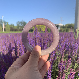 蒙祥佘太翠紫玉手镯紫气东来小众风ins民族风内蒙古天然玉石直播