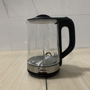 midea/美的 mk-gj1702烧水壶电热水壶家用自动断电玻璃开水壶1.7l