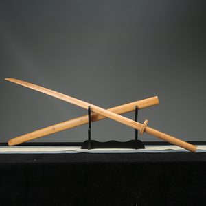 苗刀带鞘全竹刀剑道实木质刀表演武术训练习道具刃1.4米倭大长刀