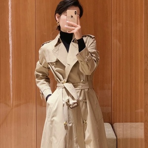小白龙意大利BURBERRY/博柏利滑铁卢版型长款秋季高级感 风衣外套