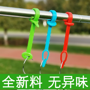 防风扣衣架固定扣晾衣杆神器防滑晒衣服硅胶室外阳台户外挂衣铁丝
