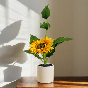 向日葵假花仿真花绿植盆栽小摆件室内客厅餐桌飘窗装饰品塑料摆设
