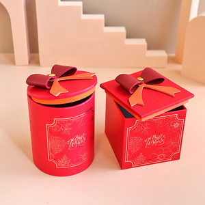 花半里红色伴手礼盒个性创意结婚喜糖盒子中式婚宴婚庆2023新款