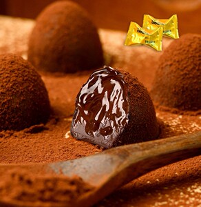 卜珂零点 松露形巧克力纯可可液块可可脂巧克力甜品网红糖果500g