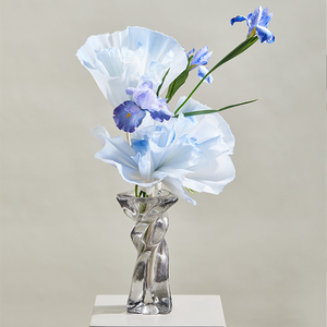 00mhy_jerry淘宝梵高 花瓶里的鸢尾花 荷兰后印象派油画静物花卉非