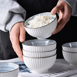 日式吃饭碗餐具套装家用创意简约陶瓷个性米饭小碗2021新款高颜值