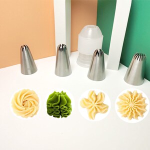 珍妮曲奇裱花嘴奶油蛋糕裱花头中号十八齿八齿2f樱花烘焙布袋工具