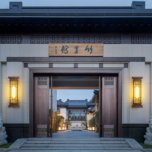 别墅庭院大门灯门柱门前门头灯室外庭院装饰灯新中式户外壁灯防水
