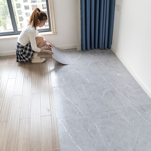 仿瓷砖地板贴纸厨房耐磨