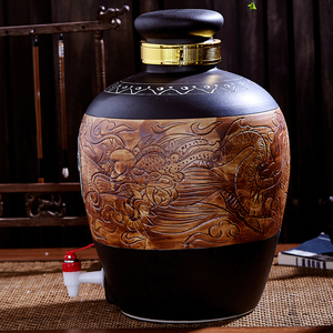 装酒的空酒坛子酒瓶陶瓷10斤20斤泡酒缸手工酒坛酒壶家用散酒容器