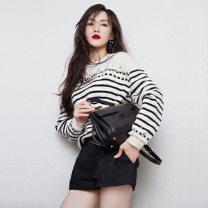 fyog 唐嫣明星同款条纹套头毛衣休闲2022年新款秋冬针织羊毛衫女