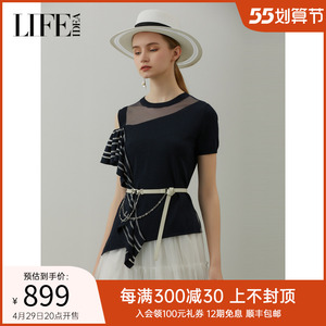 莱芙艾迪儿2022夏季新款毛针织衫1w2m42115品牌女装