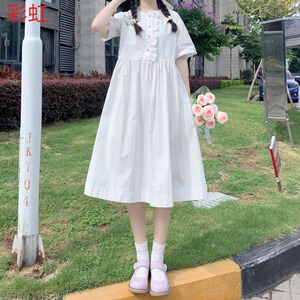 12岁大童日系连衣裙13少女生14初中学生15女孩夏装甜美可爱长裙子