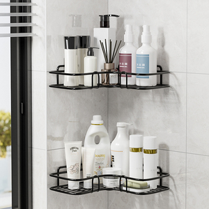 9062人付款天猫卫生间置物架三角收纳架子浴室免打孔洗手间洗澡间厕所