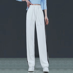 诗燕女裤2022新款阔腿裤女薄款冰丝高腰显瘦休闲裤垂感运动长裤