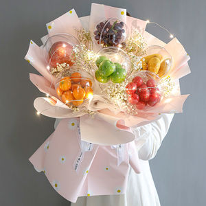 diy草莓水果花束太空舱包装纸材料包套装生日礼物送女朋友闺蜜