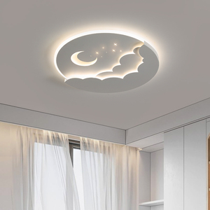 铭琢现代简约卧室灯极简护眼儿童房吸顶灯创意云朵星月壁灯灯具