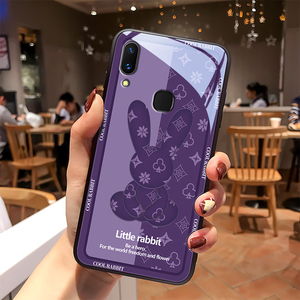 花色小兔vivox21手机壳x21后置指纹屏幕玻璃x21a潮牌女款情侣款x20