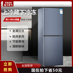 扬子电气无霜双门式电冰箱冷藏冷冻小型家用宿舍租房三门一级节能