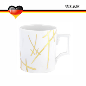 德国meissen梅森瓷器咖啡杯马克杯水杯swords双剑标识