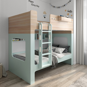 儿童床上下床子母高低实木板上下铺多功能组合小户型双层床两层床