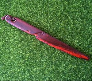 bbmmatt1淘宝红木宣纸裁纸刀 大红酸枝 大叶紫檀 小叶紫檀 紫光檀