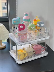婴儿用品置物架宝宝喂养台奶粉奶瓶收纳架水杯辅食工具柜桌面盒子