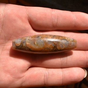 海螺化石天珠海螺玉蜗牛石57mm桶珠diy佛珠多宝手串手链配饰