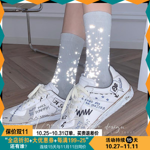 if买手店正品vega vesture 甜美潮流荧光星星袜女2021春夏新款