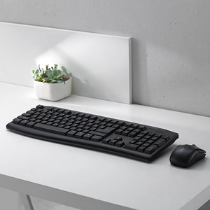 雷柏X1800pro无线键鼠套装台式笔记本电脑键盘鼠标防水办公白色