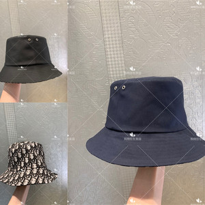 dior迪奥 购物狂 21新款女士经典老花休闲双面遮阳盆帽渔夫帽