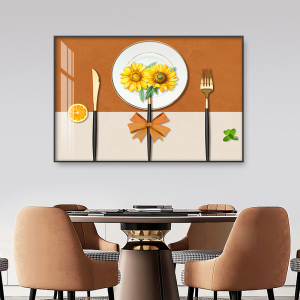 北欧风格饭厅餐厅装饰画现代简约餐桌墙面客厅壁画厨房挂画