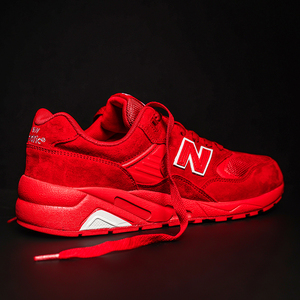 新百伦旗舰店官方正品nb580红色男鞋女鞋夏季999樱花系列运动鞋子